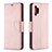 Coque Portefeuille Livre Cuir Etui Clapet B06F pour Samsung Galaxy A32 4G Or Rose