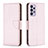 Coque Portefeuille Livre Cuir Etui Clapet B06F pour Samsung Galaxy A73 5G Or Rose