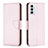 Coque Portefeuille Livre Cuir Etui Clapet B06F pour Samsung Galaxy F23 5G Or Rose