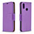 Coque Portefeuille Livre Cuir Etui Clapet B06F pour Samsung Galaxy M01s Violet