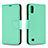 Coque Portefeuille Livre Cuir Etui Clapet B06F pour Samsung Galaxy M10 Vert