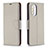 Coque Portefeuille Livre Cuir Etui Clapet B06F pour Xiaomi Redmi K40 5G Gris