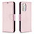 Coque Portefeuille Livre Cuir Etui Clapet B06F pour Xiaomi Redmi K40 5G Or Rose