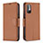 Coque Portefeuille Livre Cuir Etui Clapet B06F pour Xiaomi Redmi Note 11 SE 5G Marron