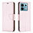 Coque Portefeuille Livre Cuir Etui Clapet B06F pour Xiaomi Redmi Note 13 Pro 5G Or Rose