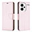 Coque Portefeuille Livre Cuir Etui Clapet B06F pour Xiaomi Redmi Note 13 Pro+ Plus 5G Or Rose