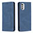 Coque Portefeuille Livre Cuir Etui Clapet B07F pour Motorola Moto E32s Bleu