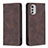 Coque Portefeuille Livre Cuir Etui Clapet B07F pour Motorola Moto E32s Marron