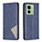 Coque Portefeuille Livre Cuir Etui Clapet B07F pour Motorola Moto Edge (2023) 5G Bleu
