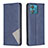 Coque Portefeuille Livre Cuir Etui Clapet B07F pour Motorola Moto Edge 40 Neo 5G Bleu