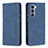 Coque Portefeuille Livre Cuir Etui Clapet B07F pour Motorola Moto Edge S30 5G Bleu