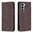 Coque Portefeuille Livre Cuir Etui Clapet B07F pour Motorola Moto Edge S30 5G Marron