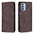 Coque Portefeuille Livre Cuir Etui Clapet B07F pour Motorola Moto G31 Marron