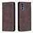 Coque Portefeuille Livre Cuir Etui Clapet B07F pour Motorola Moto G62 5G Marron