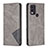 Coque Portefeuille Livre Cuir Etui Clapet B07F pour Nokia C22 Gris