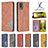 Coque Portefeuille Livre Cuir Etui Clapet B07F pour Nokia C32 Petit