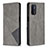 Coque Portefeuille Livre Cuir Etui Clapet B07F pour Oppo A54 5G Gris