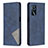 Coque Portefeuille Livre Cuir Etui Clapet B07F pour Oppo A54s Bleu