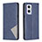 Coque Portefeuille Livre Cuir Etui Clapet B07F pour Oppo A96 5G Bleu