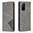 Coque Portefeuille Livre Cuir Etui Clapet B07F pour Oppo F19 Pro+ Plus 5G Gris