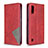 Coque Portefeuille Livre Cuir Etui Clapet B07F pour Samsung Galaxy A01 SM-A015 Rouge