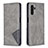 Coque Portefeuille Livre Cuir Etui Clapet B07F pour Samsung Galaxy A04s Gris