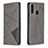 Coque Portefeuille Livre Cuir Etui Clapet B07F pour Samsung Galaxy A20s Gris