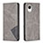 Coque Portefeuille Livre Cuir Etui Clapet B07F pour Samsung Galaxy A23 5G SC-56C Gris