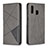 Coque Portefeuille Livre Cuir Etui Clapet B07F pour Samsung Galaxy A40 Gris