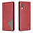 Coque Portefeuille Livre Cuir Etui Clapet B07F pour Samsung Galaxy A70 Rouge