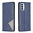 Coque Portefeuille Livre Cuir Etui Clapet B07F pour Samsung Galaxy F23 5G Bleu
