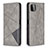 Coque Portefeuille Livre Cuir Etui Clapet B07F pour Samsung Galaxy F42 5G Gris