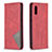 Coque Portefeuille Livre Cuir Etui Clapet B07F pour Samsung Galaxy M02 Rouge