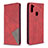 Coque Portefeuille Livre Cuir Etui Clapet B07F pour Samsung Galaxy M11 Rouge