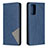 Coque Portefeuille Livre Cuir Etui Clapet B07F pour Samsung Galaxy Note 20 5G Bleu