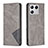 Coque Portefeuille Livre Cuir Etui Clapet B07F pour Xiaomi Mi 13 5G Gris