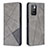 Coque Portefeuille Livre Cuir Etui Clapet B07F pour Xiaomi Redmi 10 4G Gris