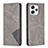 Coque Portefeuille Livre Cuir Etui Clapet B07F pour Xiaomi Redmi 12 4G Gris