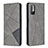 Coque Portefeuille Livre Cuir Etui Clapet B07F pour Xiaomi Redmi Note 10 5G Gris