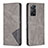 Coque Portefeuille Livre Cuir Etui Clapet B07F pour Xiaomi Redmi Note 11 Pro 4G Gris