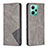 Coque Portefeuille Livre Cuir Etui Clapet B07F pour Xiaomi Redmi Note 12 5G Gris