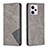 Coque Portefeuille Livre Cuir Etui Clapet B07F pour Xiaomi Redmi Note 12 Pro 5G Gris