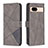 Coque Portefeuille Livre Cuir Etui Clapet B08F pour Google Pixel 8a 5G Gris