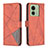 Coque Portefeuille Livre Cuir Etui Clapet B08F pour Motorola Moto Edge (2023) 5G Orange