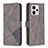 Coque Portefeuille Livre Cuir Etui Clapet B08F pour Motorola Moto G23 Gris