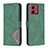 Coque Portefeuille Livre Cuir Etui Clapet B08F pour Motorola Moto G84 5G Vert