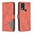 Coque Portefeuille Livre Cuir Etui Clapet B08F pour Nokia C22 Orange