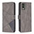 Coque Portefeuille Livre Cuir Etui Clapet B08F pour Nokia C32 Gris