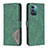 Coque Portefeuille Livre Cuir Etui Clapet B08F pour Nokia G11 Vert