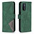 Coque Portefeuille Livre Cuir Etui Clapet B08F pour OnePlus Nord N200 5G Vert